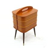 Coffre de rangement danois en contreplaqué, années 1970
