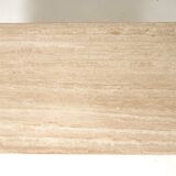 Vintage Italian coffee table in travertine, 1980s