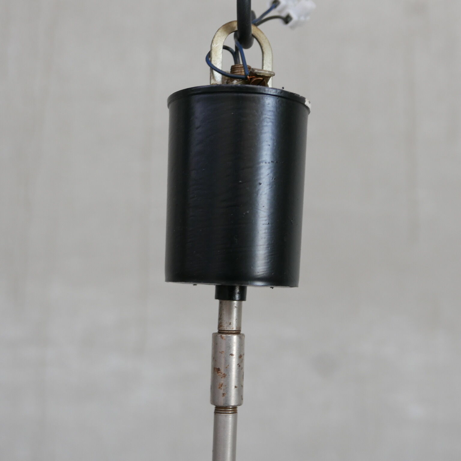 Two tone glass pendant light