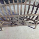 Wrought iron log holder in the shape of a semicircle - 20th century