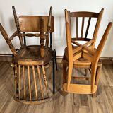 Set of 4 mismatched chairs