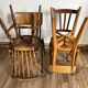 Set of 4 mismatched chairs