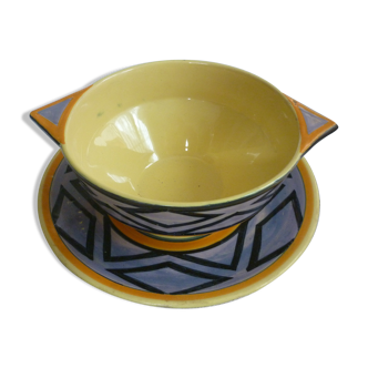 Quimper's bowl and saucer