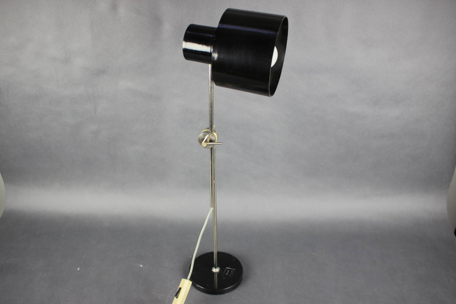 Mid-Century Adjustable Chrome and Bakelite Desk Lamp, Czechoslovakia, 1950s