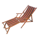 Vintage Deck Chair with Footrest – Transatlantic Stripes