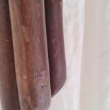 Curved wood bistro table