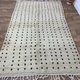 Tapis berbère a pois fait main 250 X 150 CM