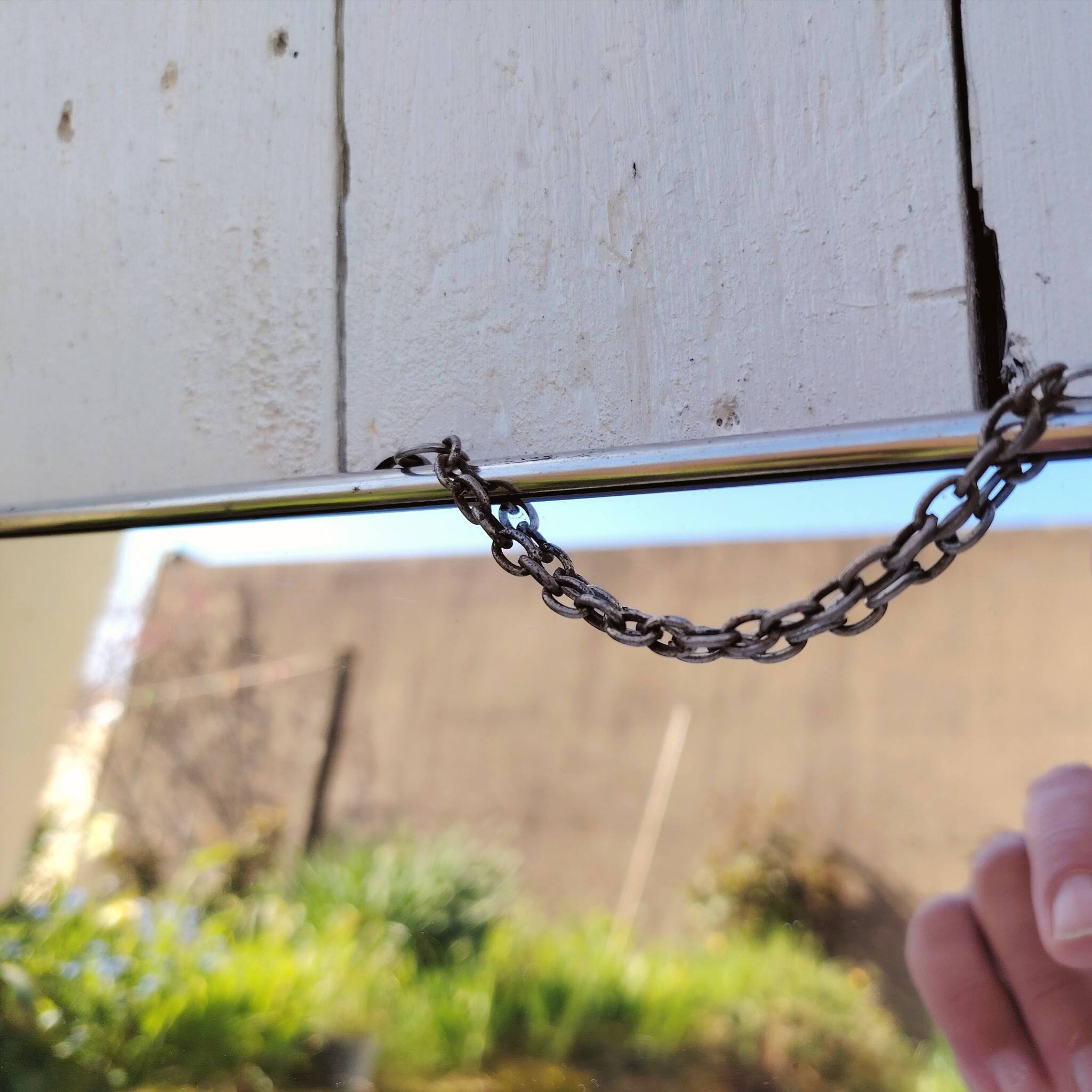 Large vintage 50's simple barber mirror