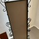 Miroir d’entrée vintage fer forgé avec tablette 38x105cm