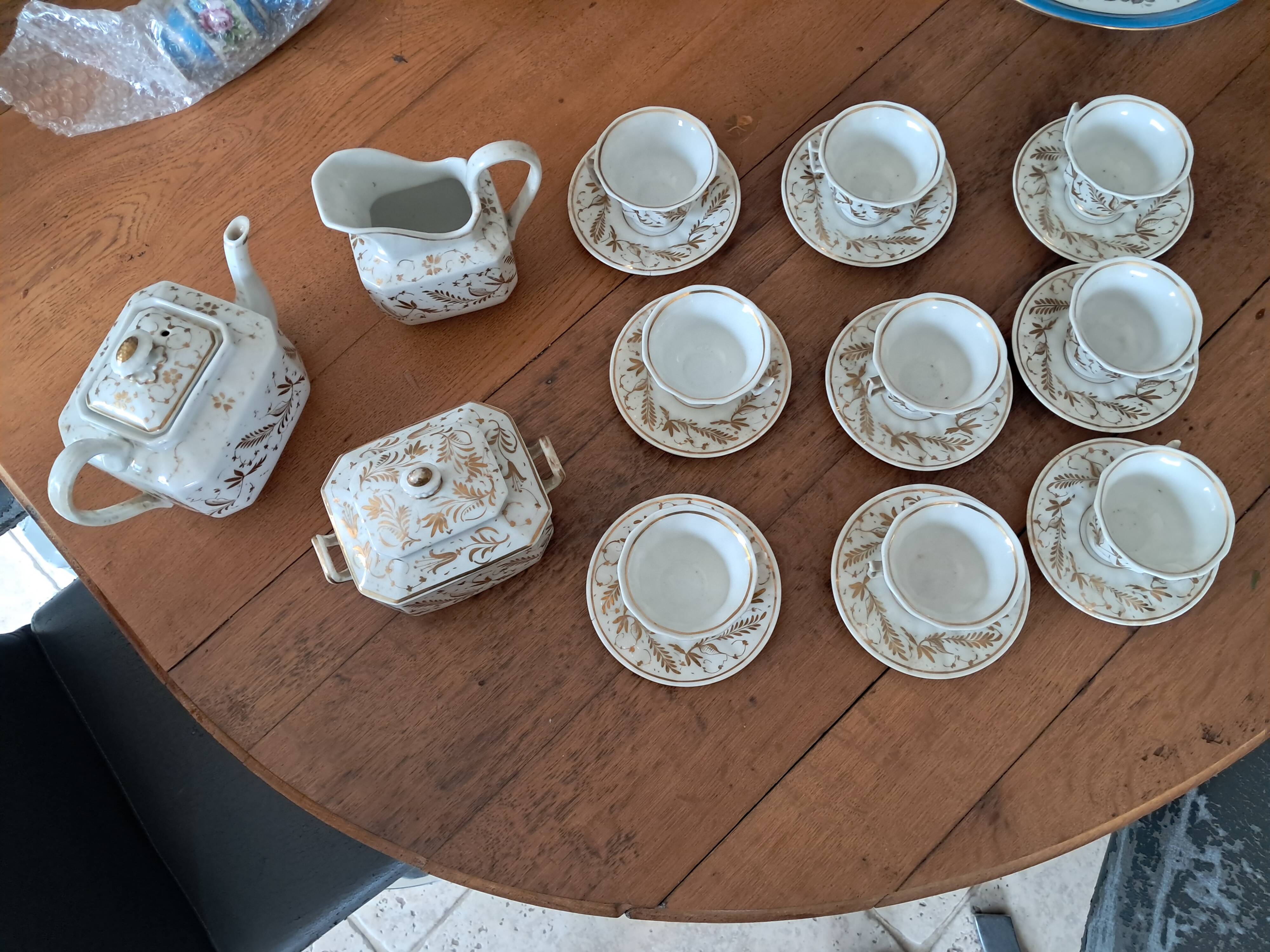 old Paris tea service