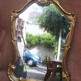 Louis XV-style golden mirror