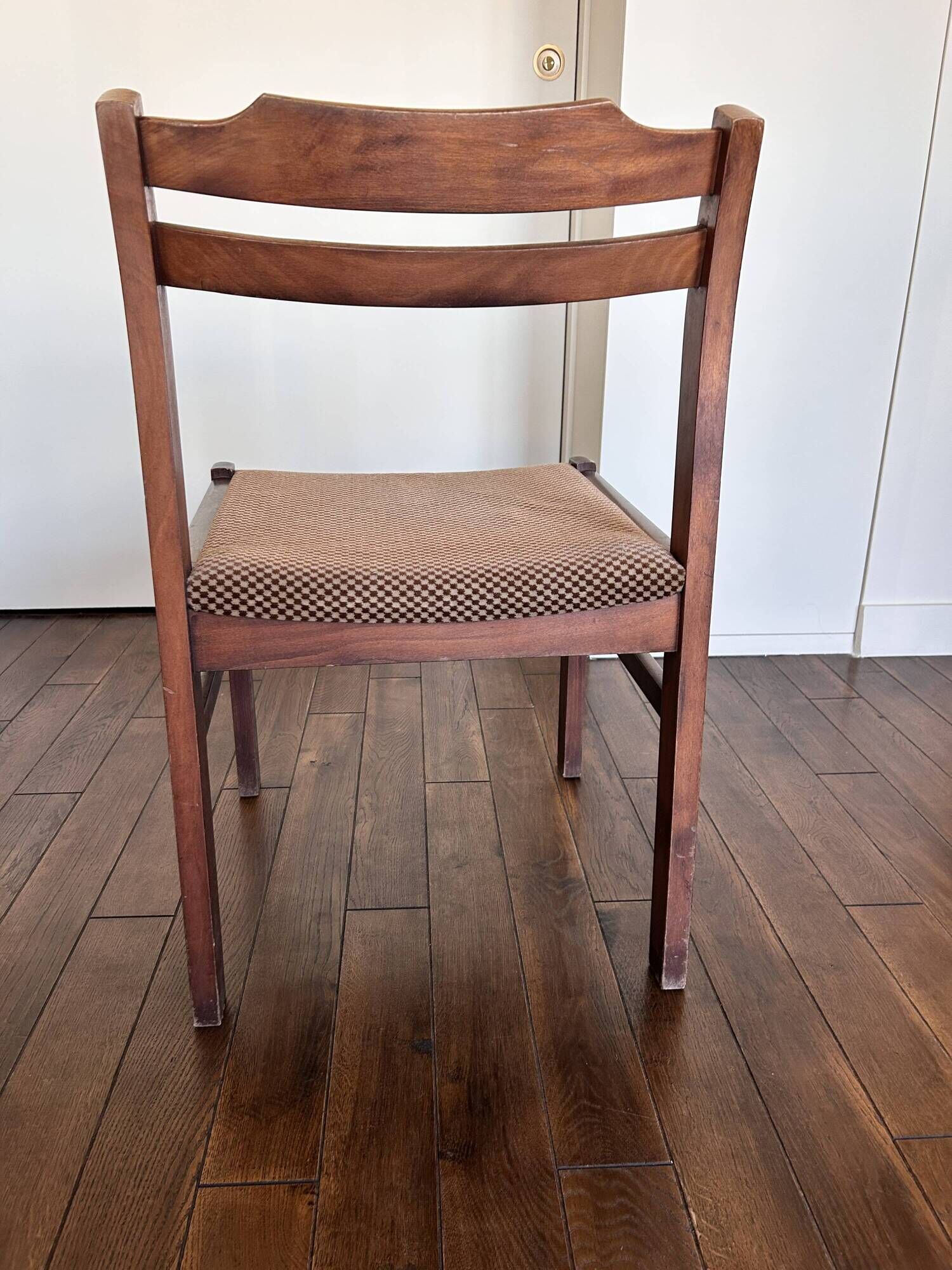Set of 4 vintage solid wood chairs