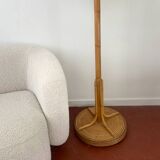 Vintage Rattan Parrot Coat Rack