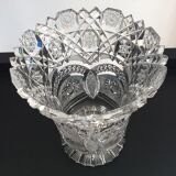 Bohemian crystal vase from the 60s and 70s
