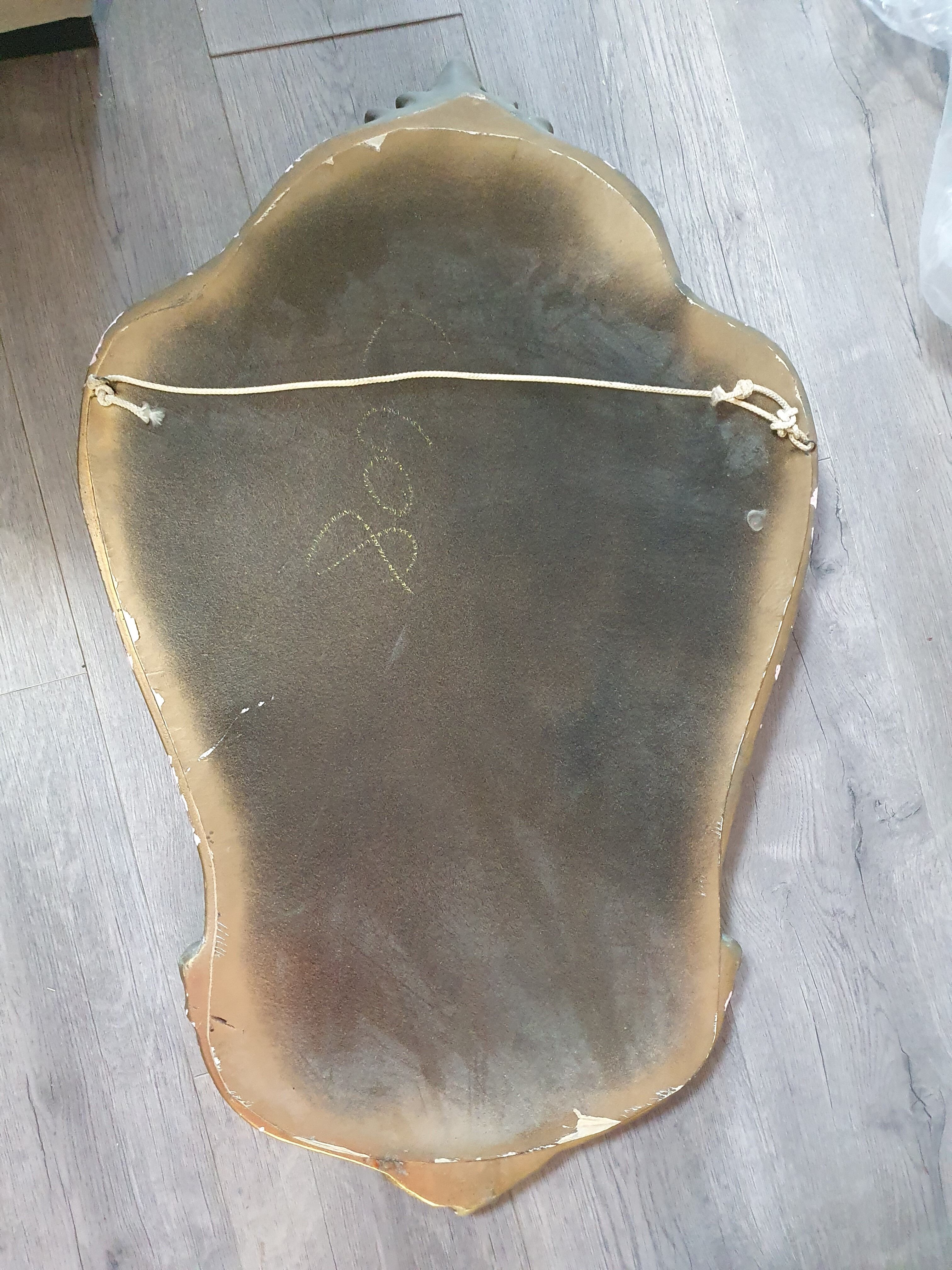 Baroque mirror rocaille Louis XV golden vintage