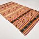 6x12 Soft Orange & Red Turkish Kilim Rug, 180x340Cm