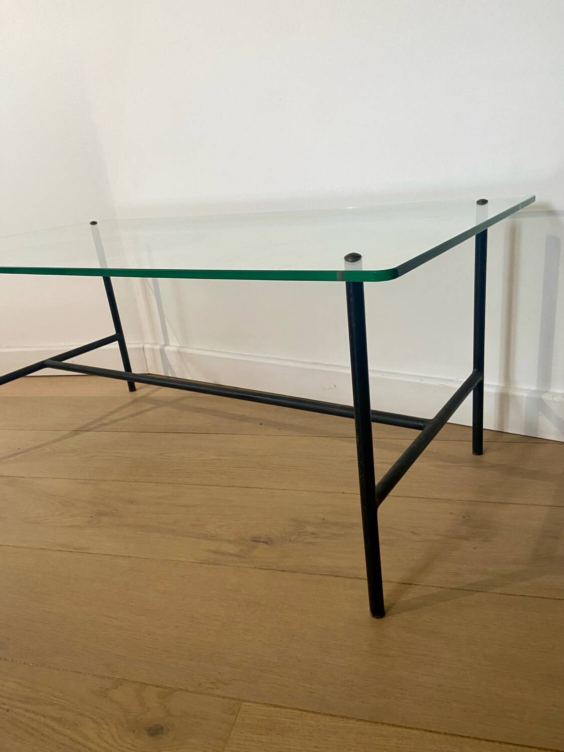 Glass coffee table Pierre Guariche