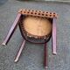 Parisian bistro chair in solid wood and fabric
