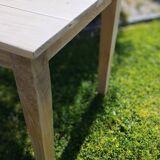Farmhouse table in natural raw solid oak