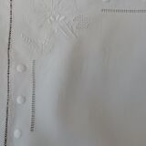 Pillowcase hand-embroidered thread monogram E.D.