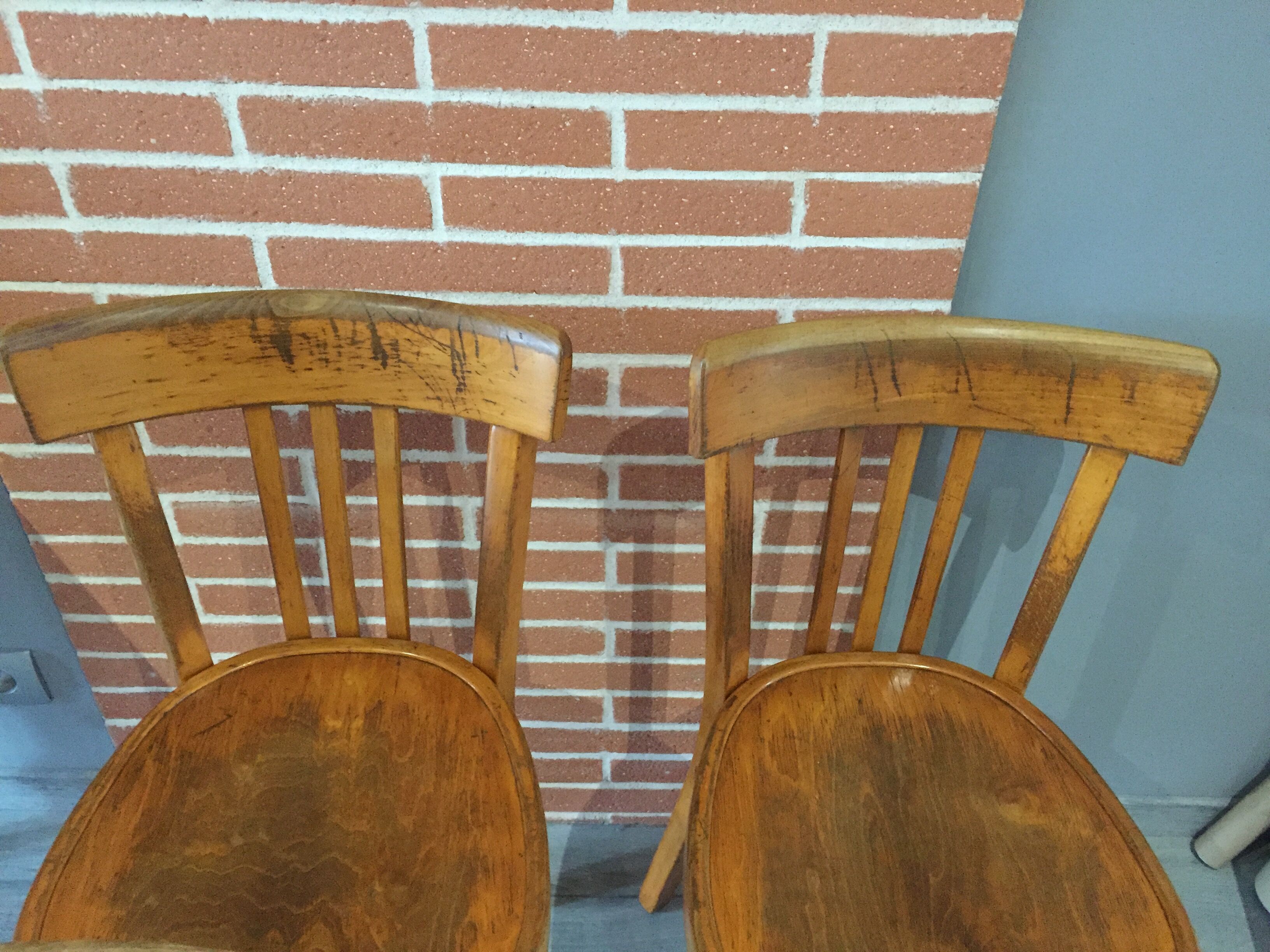 Suite of 4 Baumann bistro chairs 60