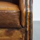 Sheepskin leather club chair