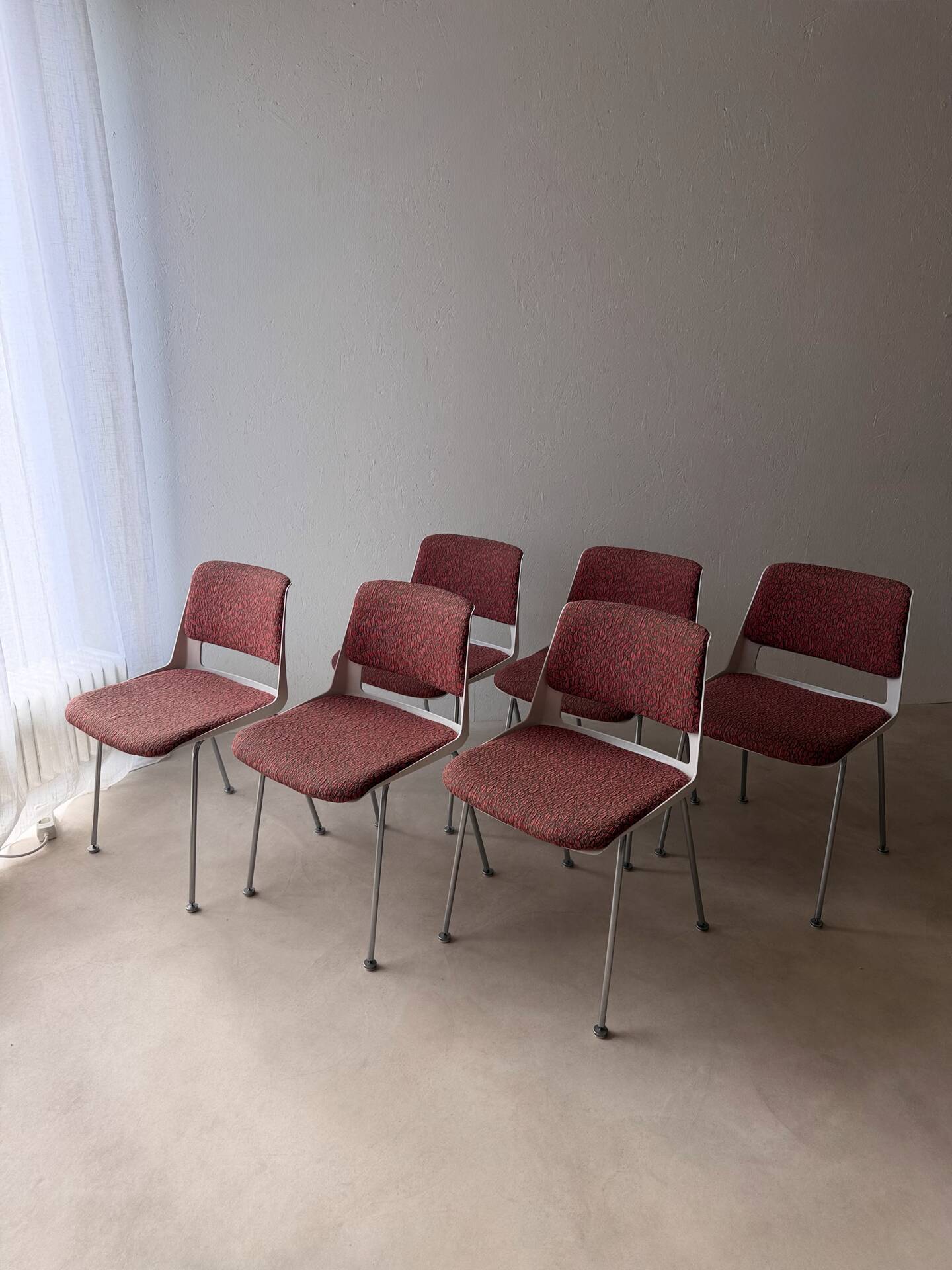 Gispen 2215 dining chairs André Cordemeyer set of six
