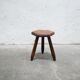 Vintage wooden tripod stool