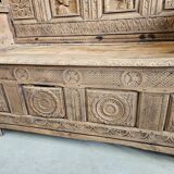 Banc coffre breton ancien