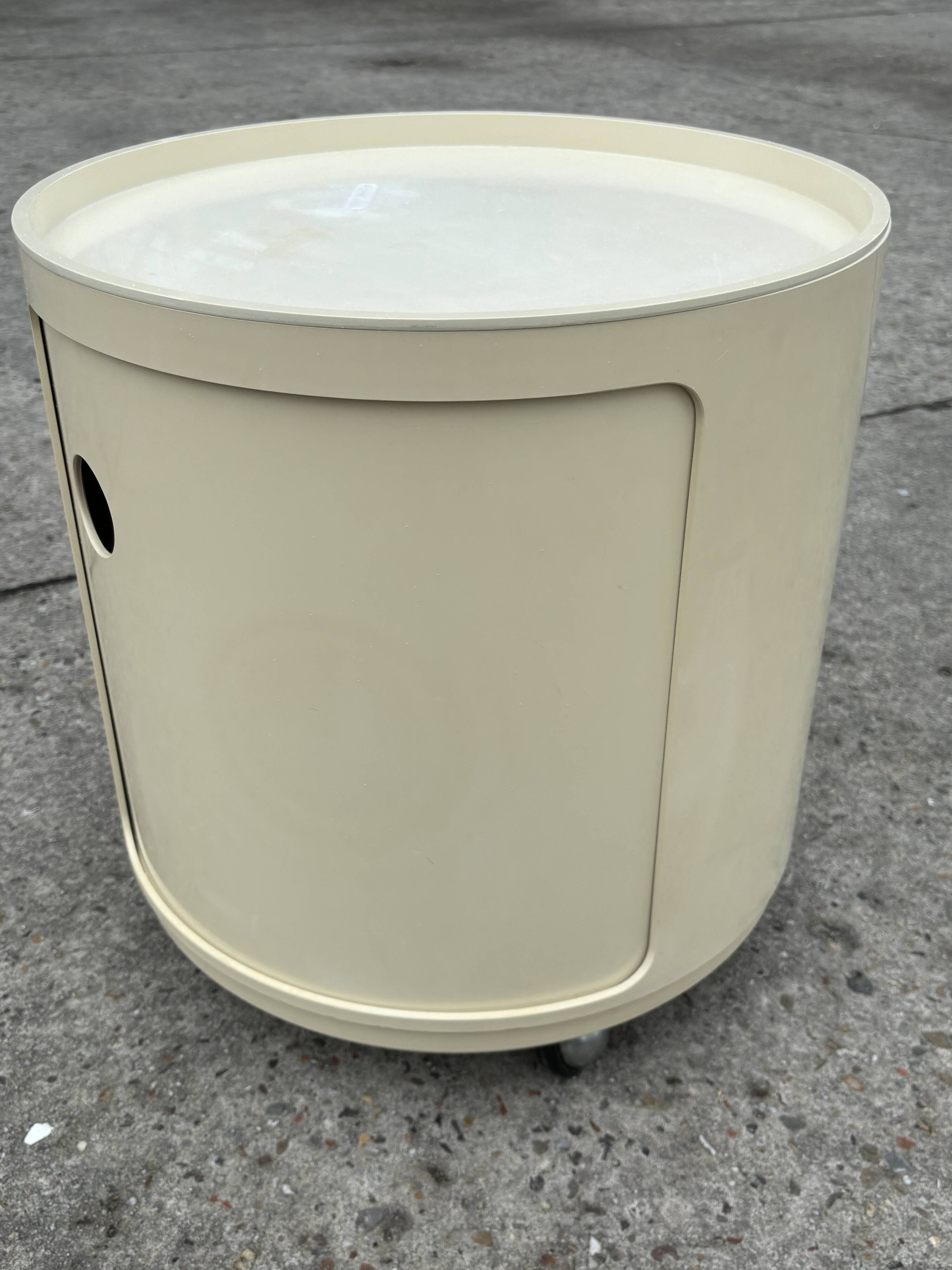 Vintage Componibili bedside tables by Anna Castelli for Kartell set of two