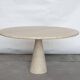 Angelo Mangiarotti M1 dining table Travertine marble 130cm