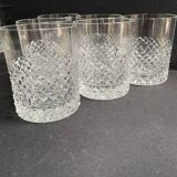 6 Verres à whisky cristal taillé
