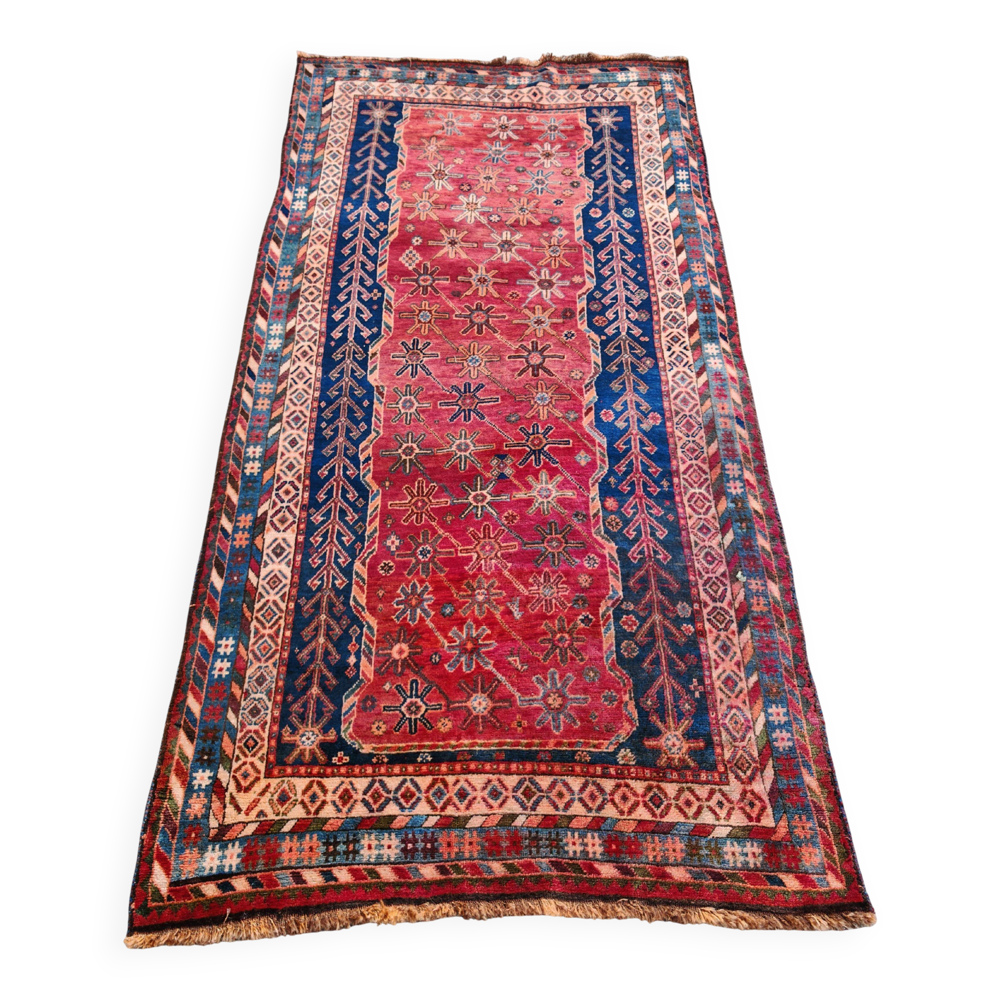 Vintage Persian Luri rug wool from the 1950s