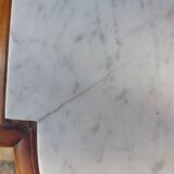 Console, white marble top