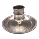Small silver metal candle holder