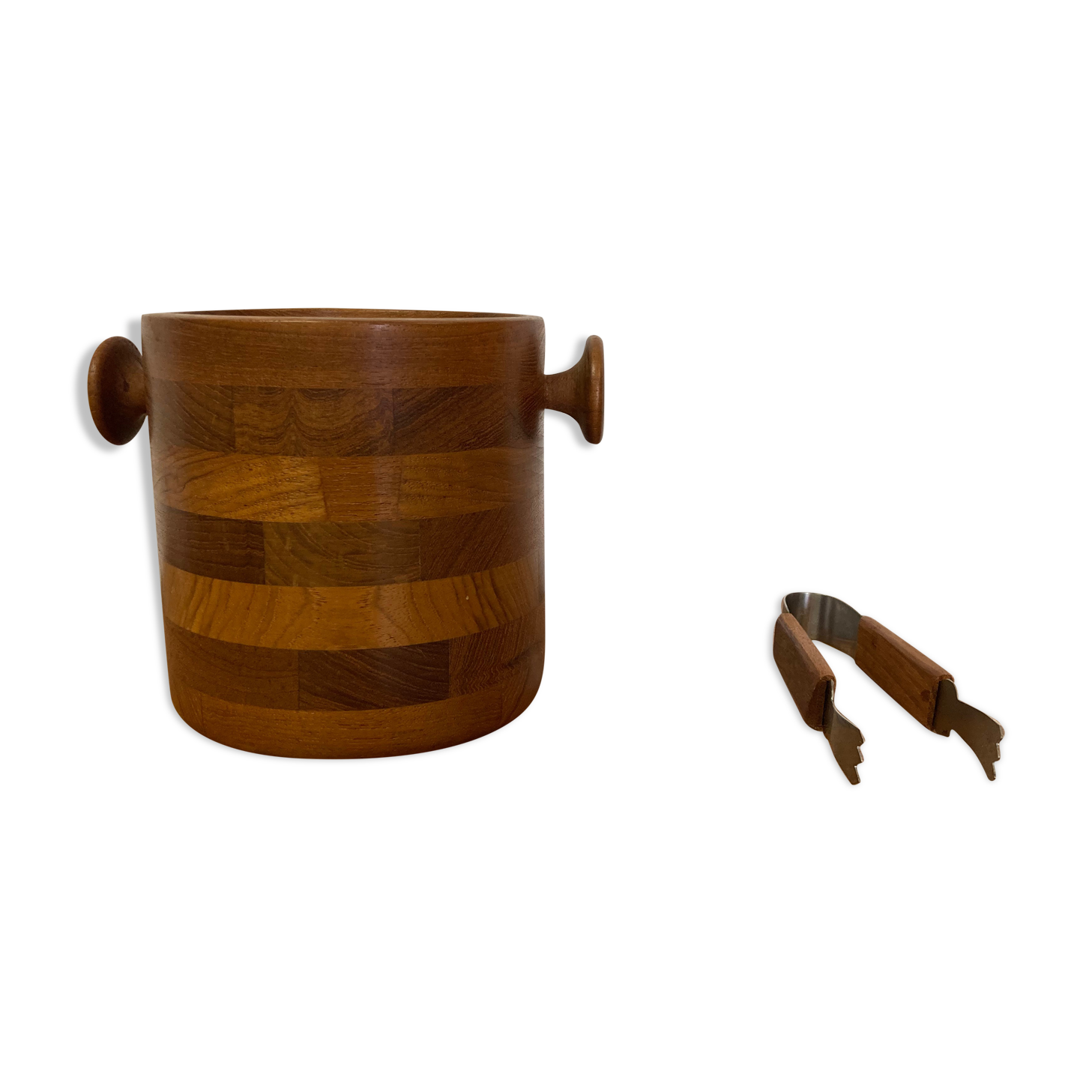 Bucket and accessories Stamp Scandinavian design 1950.