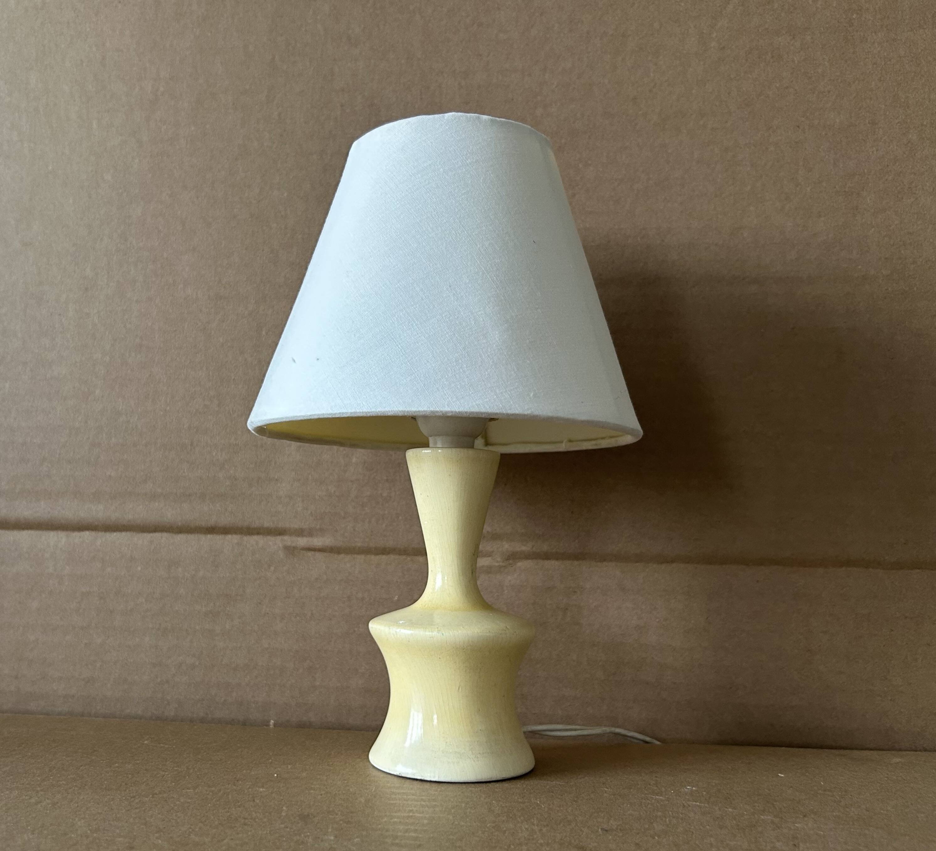 Small antique wooden lamp