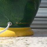 Ceramic lamp, vase and matching plate, Drimmer