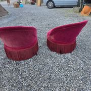 Pair of antique frog chairs