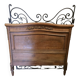Old Louis XVI style oak headboard