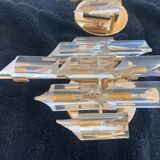 Pair of Venini sconces 1970 golden structure