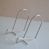 Pair of minimalist 80s bookends