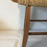Stool straw Mid century Bull