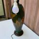 Lampe italienne Ida Bellini en céramique verte et dorée