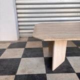 Travertine coffee table