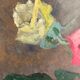 Peinture aux roses vintage