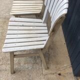 Lot de 4 chaises de jardin vintage
