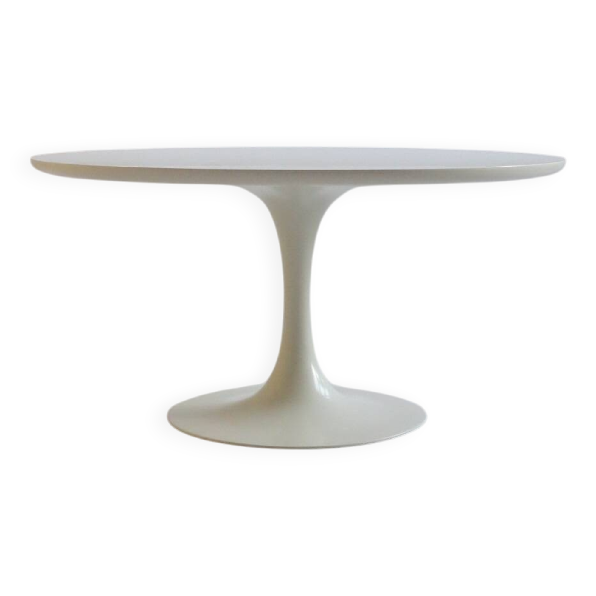 1960s White Tulip Coffee Table by Maurice Burke for Arkana 75