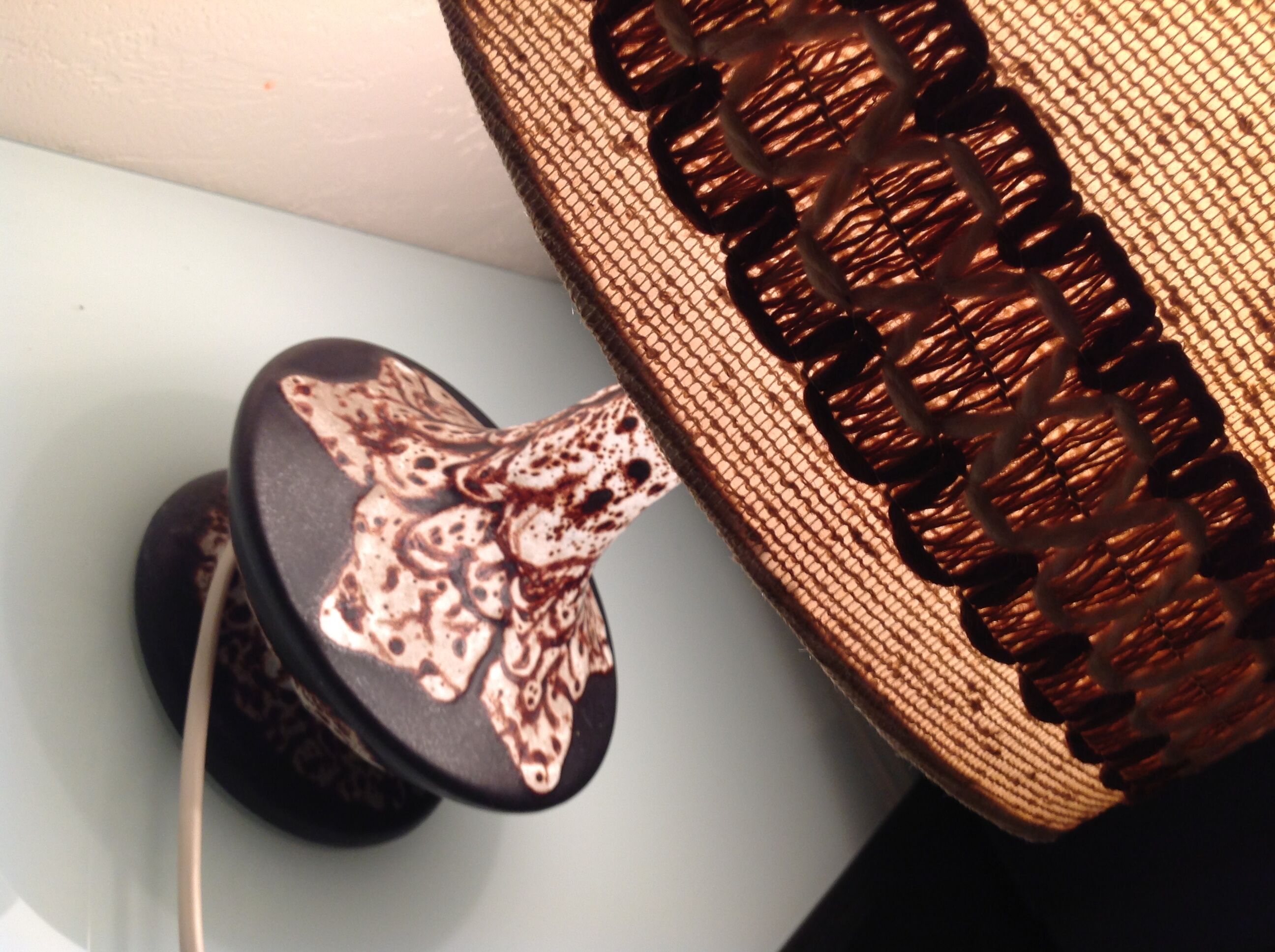 Lamp vintage ceramic 70s