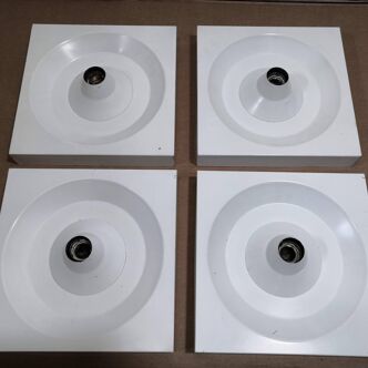 Set of 4 Kaiser Leuchten wall lights